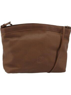 LOEWE Shoulder Bag Leather Brown